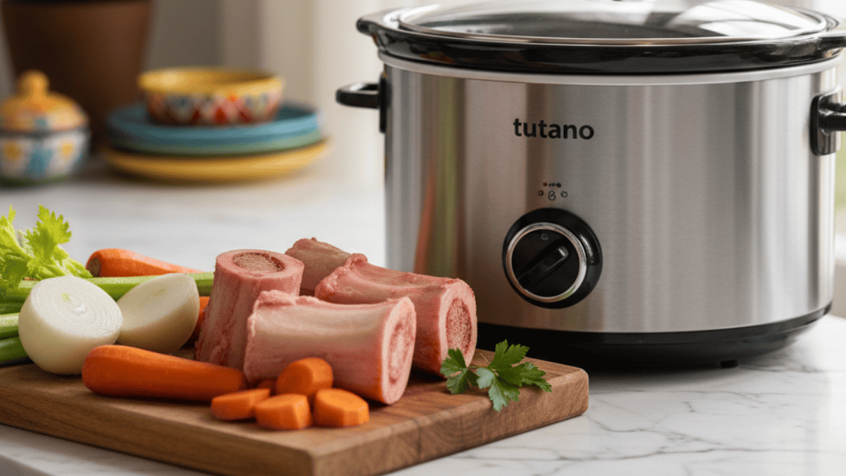 Caldo de ossos slow cooker preparado em 12-24 horas - guia completo 2025