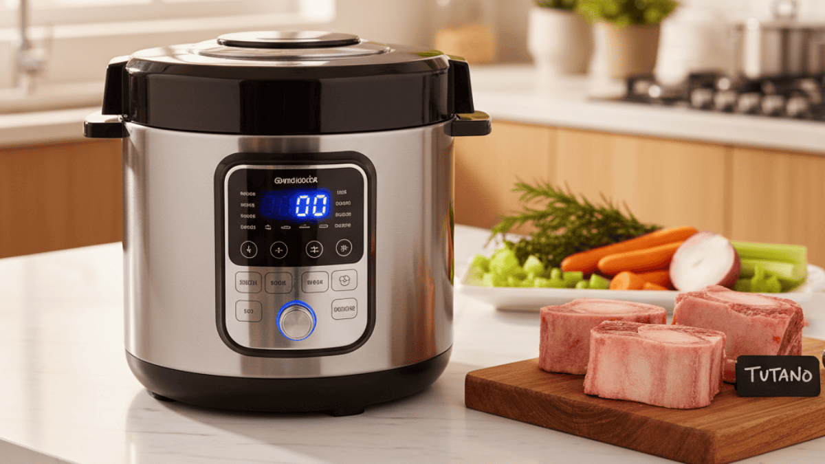 Como fazer caldo de ossos na panela de pressão elétrica em 2-3 horas - guia completo 2025