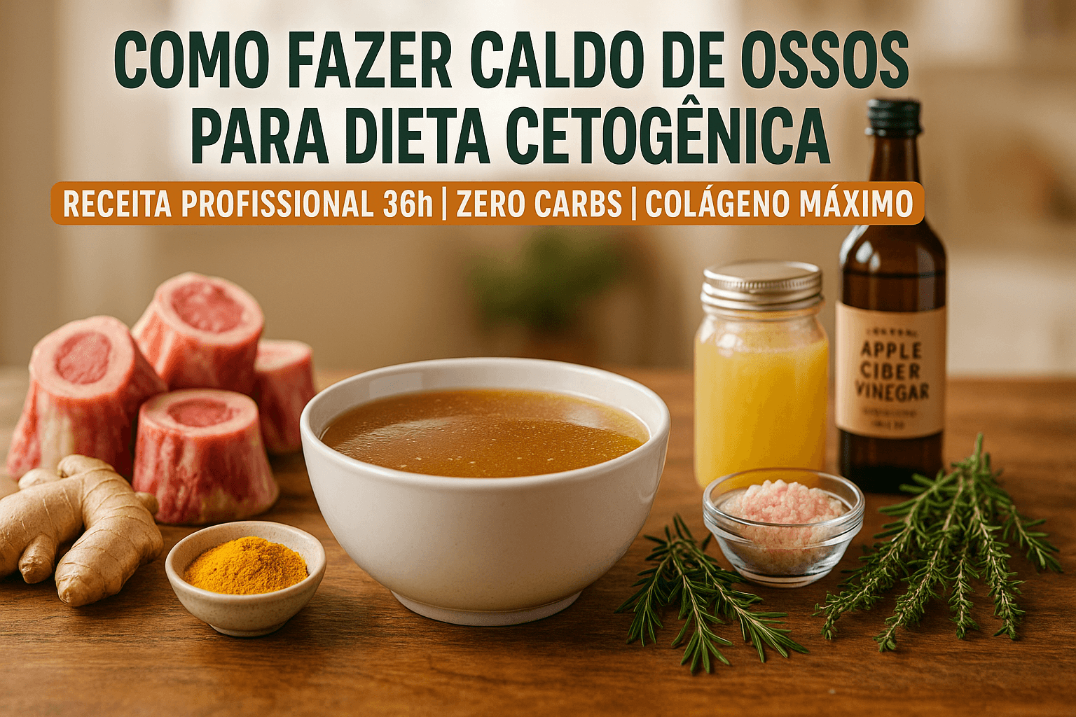 Como fazer caldo de ossos para dieta cetogênica
