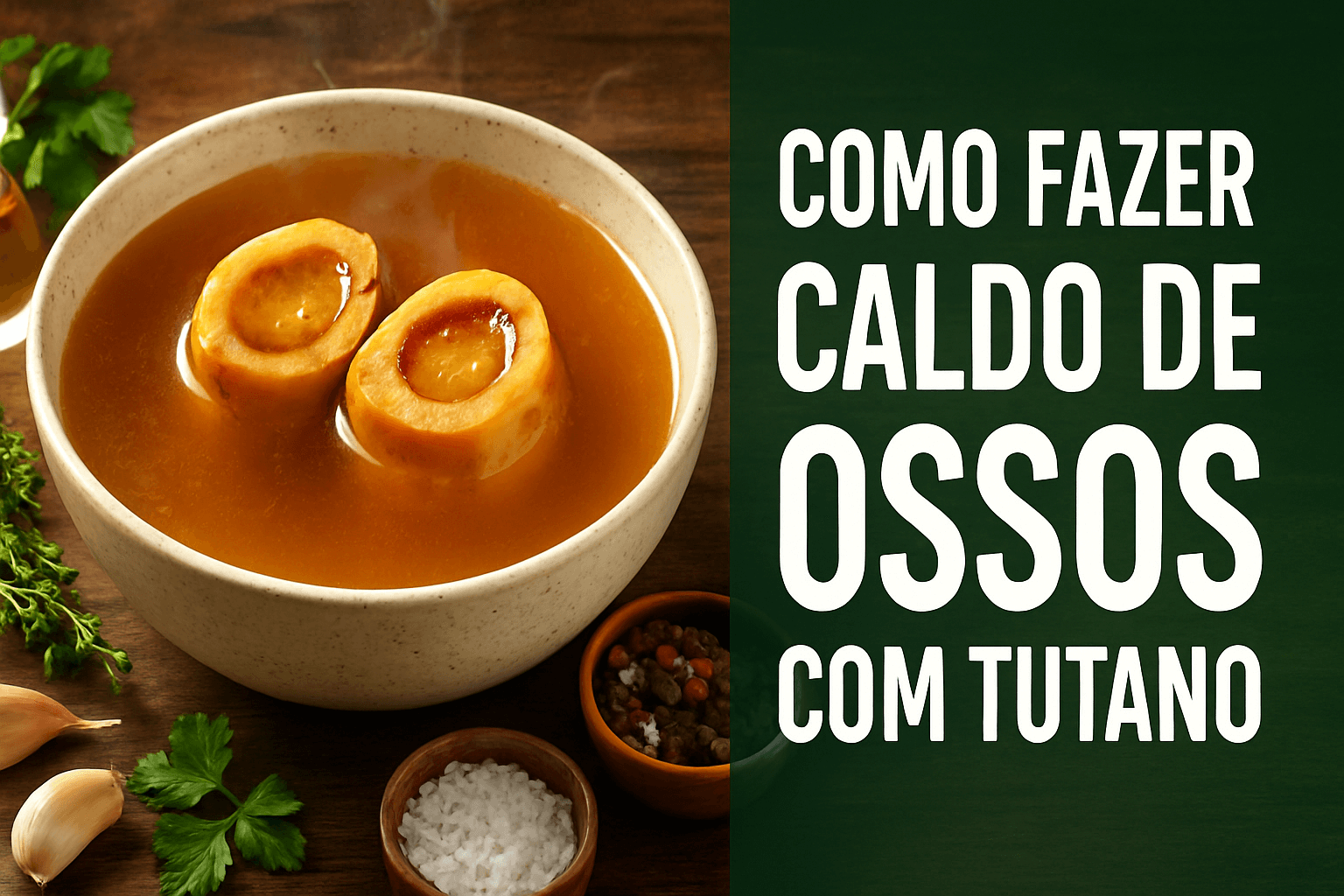 Como fazer caldo de ossos com tutano bovino: técnica especial para extrair o máximo de nutrientes e colágeno natural