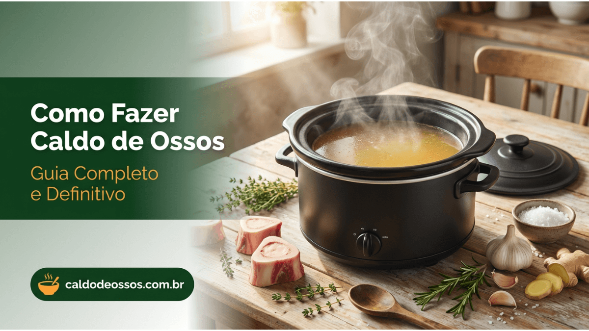 como fazer caldo de ossos em panela elétrica com ingredientes frescos